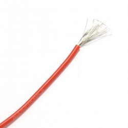 Mono-conductor silicon cable 0.33 mm² (red)