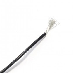 Câble Mono-conducteur multibrin silicone 2.5 mm² (noir)