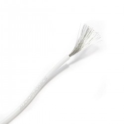 Câble Mono-conducteur multibrin silicone 0.33 mm² (blanc)