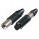 Neutrik NC4MX-B Connecteur XLR Mâle 4 Pôles plaqués Or Ø 8mm (Unité)