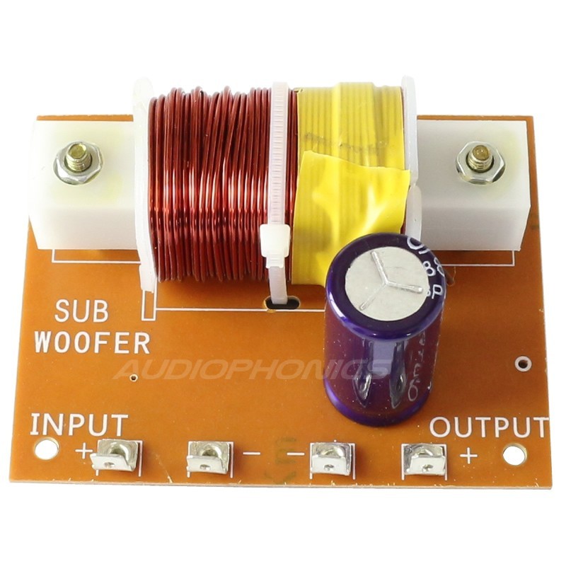 Passive low pass filter for body shaker subwoofer audiophonics
