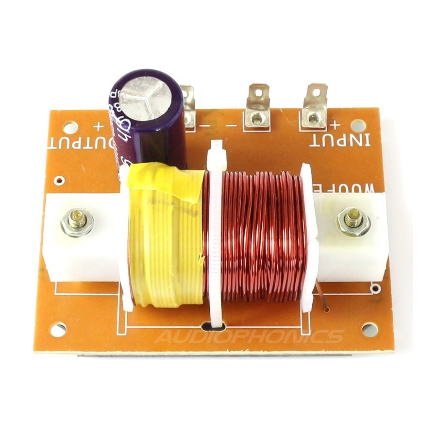 Passive low pass filter for body shaker subwoofer audiophonics