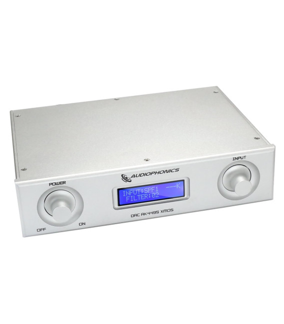 AUDIOPHONICS DAC AK4495SEQ 32bit 192kHz Asynchrone USB XMOS Argent ...