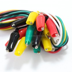 Test leads with Crocodile clips (x10)