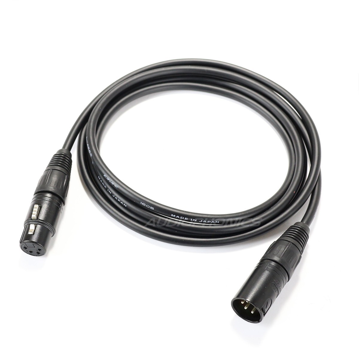 AUDIOPHONICS NEUTRIK CANARE 4 Pin ACSS / XLR Cable Male / Female 2m (Pair)