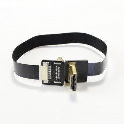 Flat HDMI-A Cable Male/Male Curved 90° 20cm