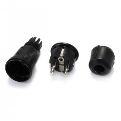 SCHUKO BALS Connector Black 250V 16A Ø 15mm