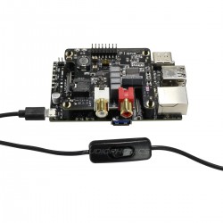 Câble Alimentation USB-A vers Micro USB-B Mâle / Femelle avec Interrupteur 1.5m