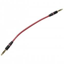 Câble de modulation Jack 3.5mm vers Jack 3.5mm 3 pôles Rouge 15cm