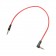 Interconnect Jack 3.5mm to Jack 3.5mm Angled Cable 4 Poles Red 0.30m