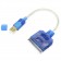 Câble adaptateur SATA III vers USB 2.0 Bleu 0.20m