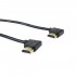 Câble HDMI 1.4 Mâle Coudé Gauche vers Mâle Coudé Gauche High Speed Ethernet 30cm