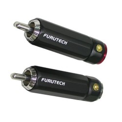 FURUTECH FP-108 (R) Connecteurs RCA OCC plaqué Rhodium Ø 9.2mm (La paire)