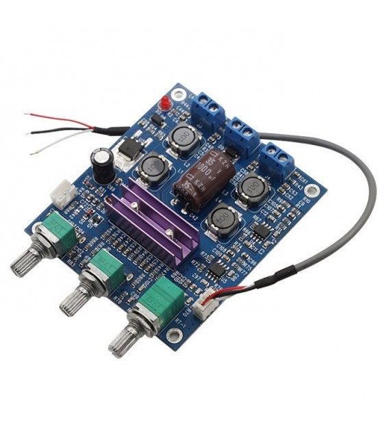 Carte Amplificateur Audio Numérique Ghulumn XY-502 2x50W - Module TPA3116D2 - Alimentation 4.5-27V - Pour Haut-Parleurs