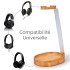 AVANTREE TR902 Headphone Stand Bamboo & Aluminium Honey