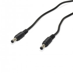 Male Jack DC to Male Jack DC Cable 5.5 / 2.1mm 18AWG 0.5m