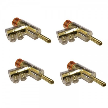 YARBO SCGP-1 GY-PLUG Banana Plug Gold Plated Ø 7mm (Set x4)