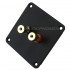 JANTZEN AUDIO 012-0060 Plaque terminale aluminium avec borniers plaqués Or