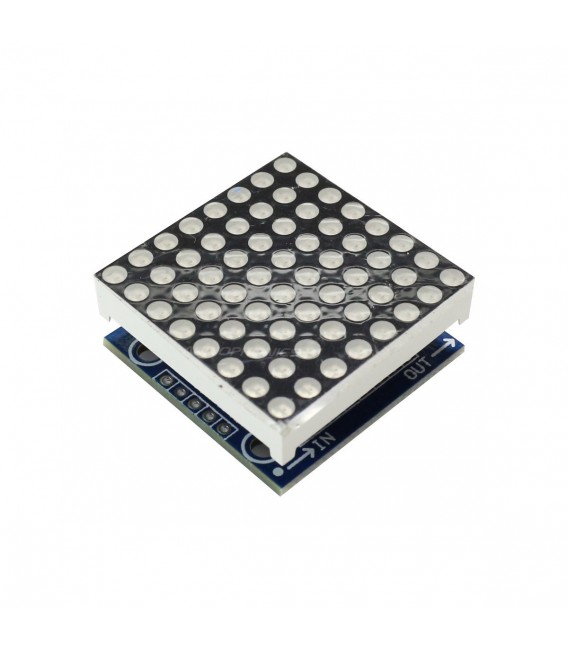 Matrix Grid LED Display Module 8x8 64 LED Programmable Red - Audiophonics