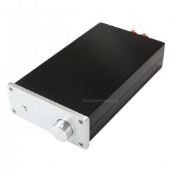 Boîtier DIY Amplificateur de Puissance Aluminium 154x60x261mm Noir / Argent