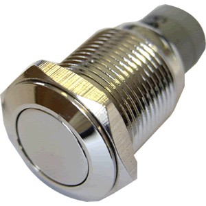 Stainless Steel Push Button 1NO1NC 250V 3A Ø16mm Silver