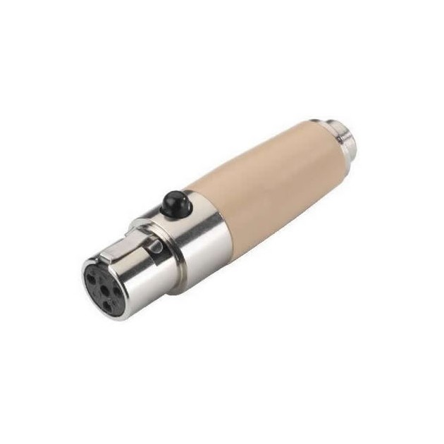 2PCS Adaptateur Audio mâle à 3 Broches Mini XLR Femelle à plaqué Argent à 3 Broches avec boîtier Tout en métal et Ensemble en Alliage de Zinc Denash Adaptateur Mini XLR à XLR 