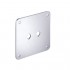 WBT-530.05 Aluminum Mounting Plate for Terminal Blocks 110x110mm