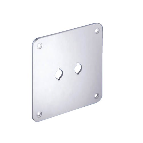 WBT-530.05 Aluminum Mounting Plate for Terminal Blocks 110x110mm