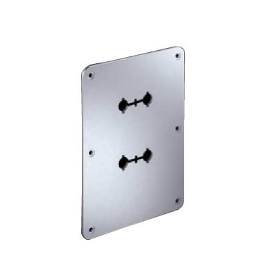 WBT-532.05 Aluminum Mounting Plate for Terminal Blocks 127x178mm