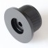 Knob Aluminium D Shaft 45x25mm Ø6mm Black