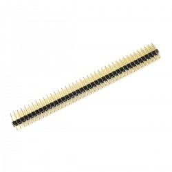 Connecteur Barrette Droit Mâle / Mâle 2X40 Pins Écartement 2.54mm Plaqué Or