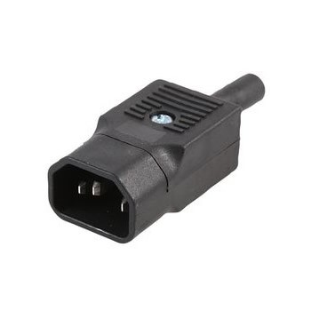 Male IEC C14 Connector for Power Supply Extension Ø10mm