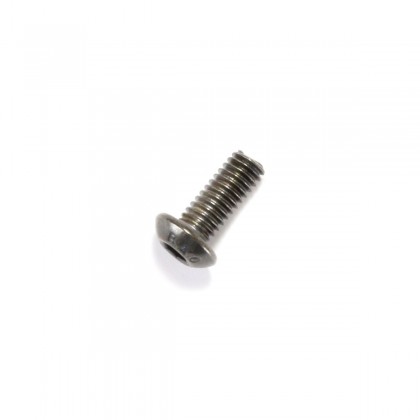 Hexagon Socket Round Head Screw M4x6mm 10.9 Steel Black (x10)