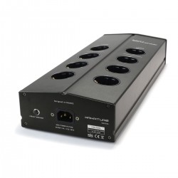 ARMATURE ELECTRA Filtered Power Distributor 8 Sockets Aluminium Black