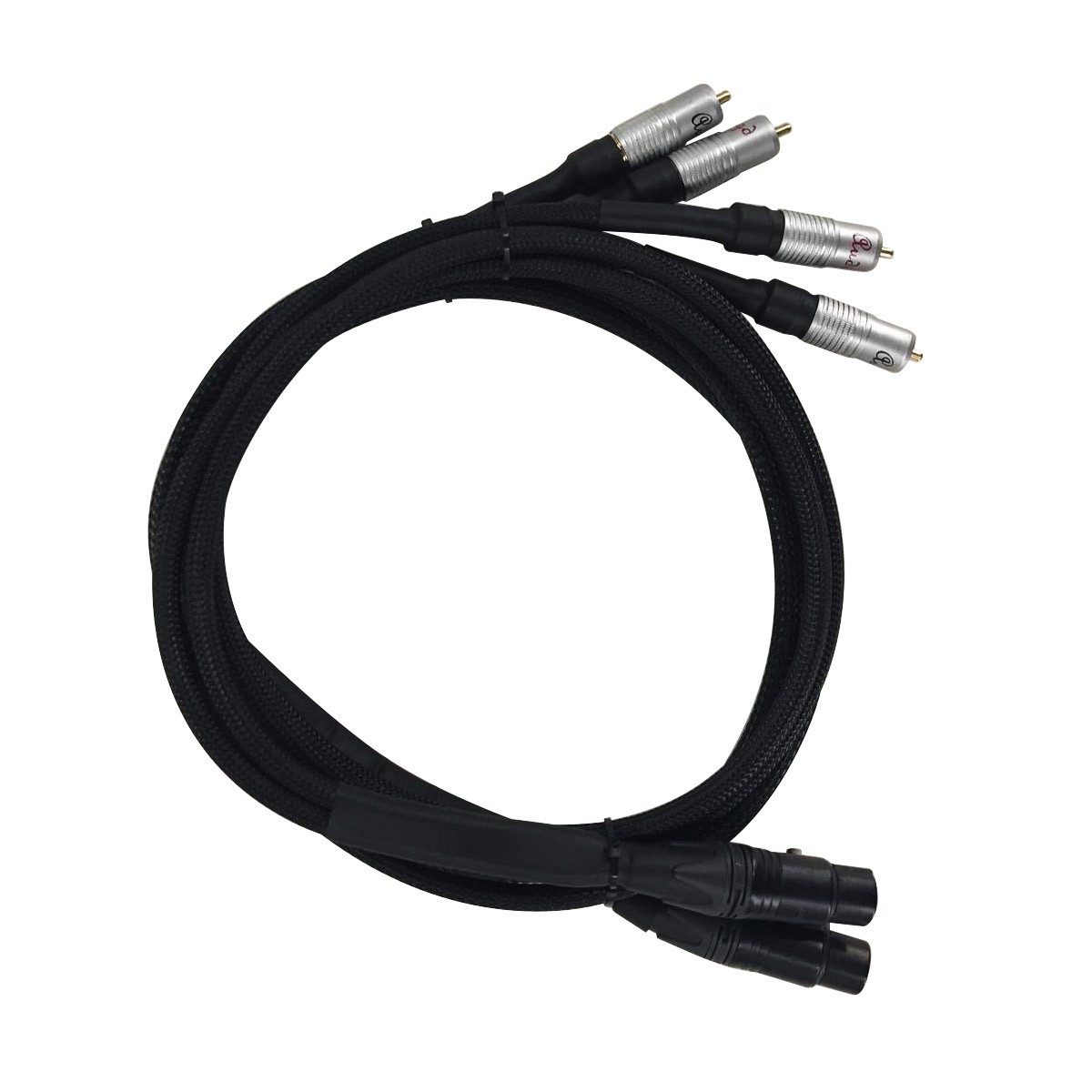 Câble adaptateur audio 1m, double RCA mâle vers double XLR femelle