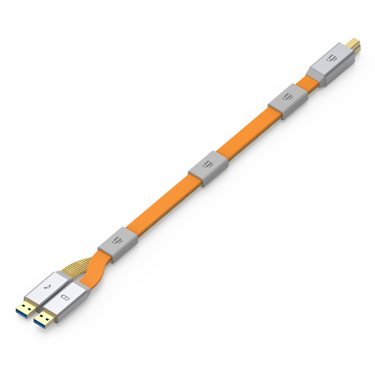 IFI AUDIO GEMINI3.0 Câble USB 3.0 Alimentation/Audio Isolés Quadruple Blindage Filtre RFI 0.7m