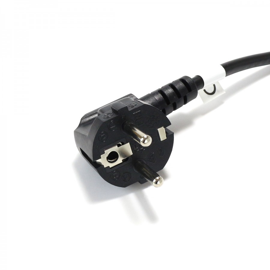 Câble Secteur Standard IEC C13 vers Schuko Mâle Coudé 3x0.75mm²