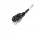Câble Secteur Standard IEC C13 vers Schuko Mâle Coudé 3x0.75mm² 1.8m