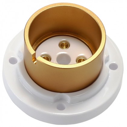 Ceramic Gold Plated Tube Anode Cap Ø 6.5mm (Unit)