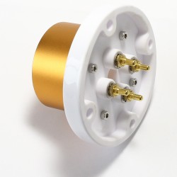 Ceramic Gold Plated Tube Anode Cap Ø 6.5mm (Unit)