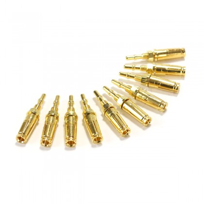 Gold Plated Brass Pins for Tube Socket KT88 GZ34 EL34 Type-2 (x10)