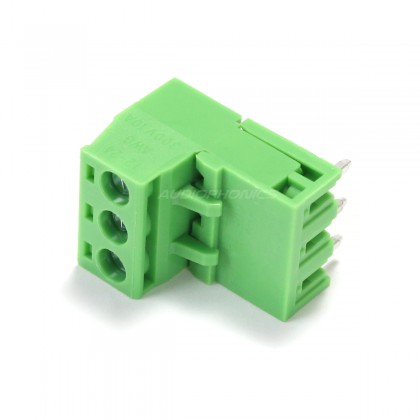 3-Way Angled-Angled Screw Terminal Block EDG Type 5.08mm