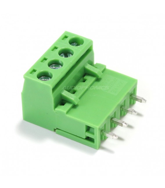 connecteurs de bornier enfichables dans le circuit imprimé 4 broches pas de 5,08 mm Willwin 10 angle droit 