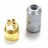 EIZZ EZ-206 XLR Gold Plated 3 Way Male XLR Connector Ø9mm Black (Unit)