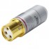 EIZZ EZ-206 Connecteur XLR Femelle 3 Pôles PTFE Plaqué Or Ø9mm Rouge (Unité)