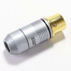 EIZZ XLRConnector XLR Female 3 Pins PTFE Gold Plated Ø 9mm (Unit) Black