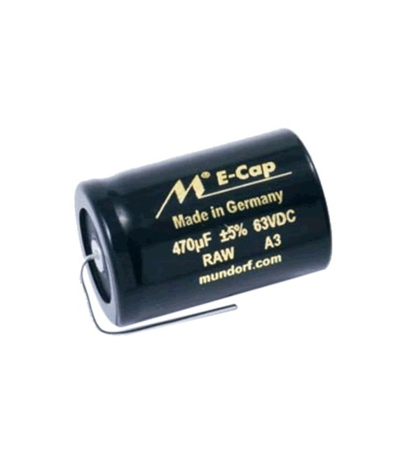 Condensatore Bipolare Mundorf ECap63-680 680uF 63V Per Audio - Made In Germany