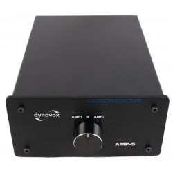 DYNAVOX AMP-S Commutateur sélecteur audio pour enceintes / amplificateurs Noir