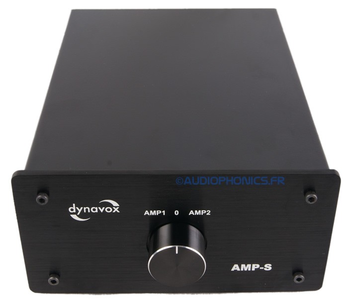 DYNAVOX AMP-S Commutateur sélecteur audio pour enceintes / amplificateurs Noir