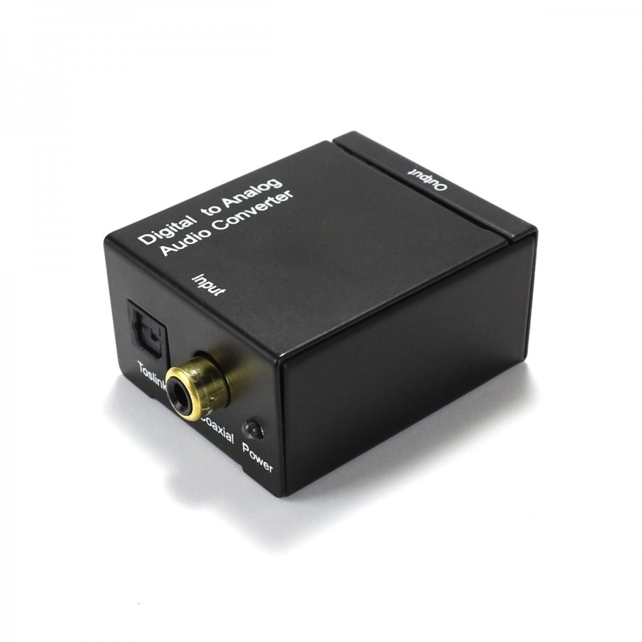 Convertisseur audio numérique vers analogique Dac numérique Spdif optique  vers analogique L / r Rca Toslink Coaxial to Stéréo 3.5mm Aux Jack Adapter